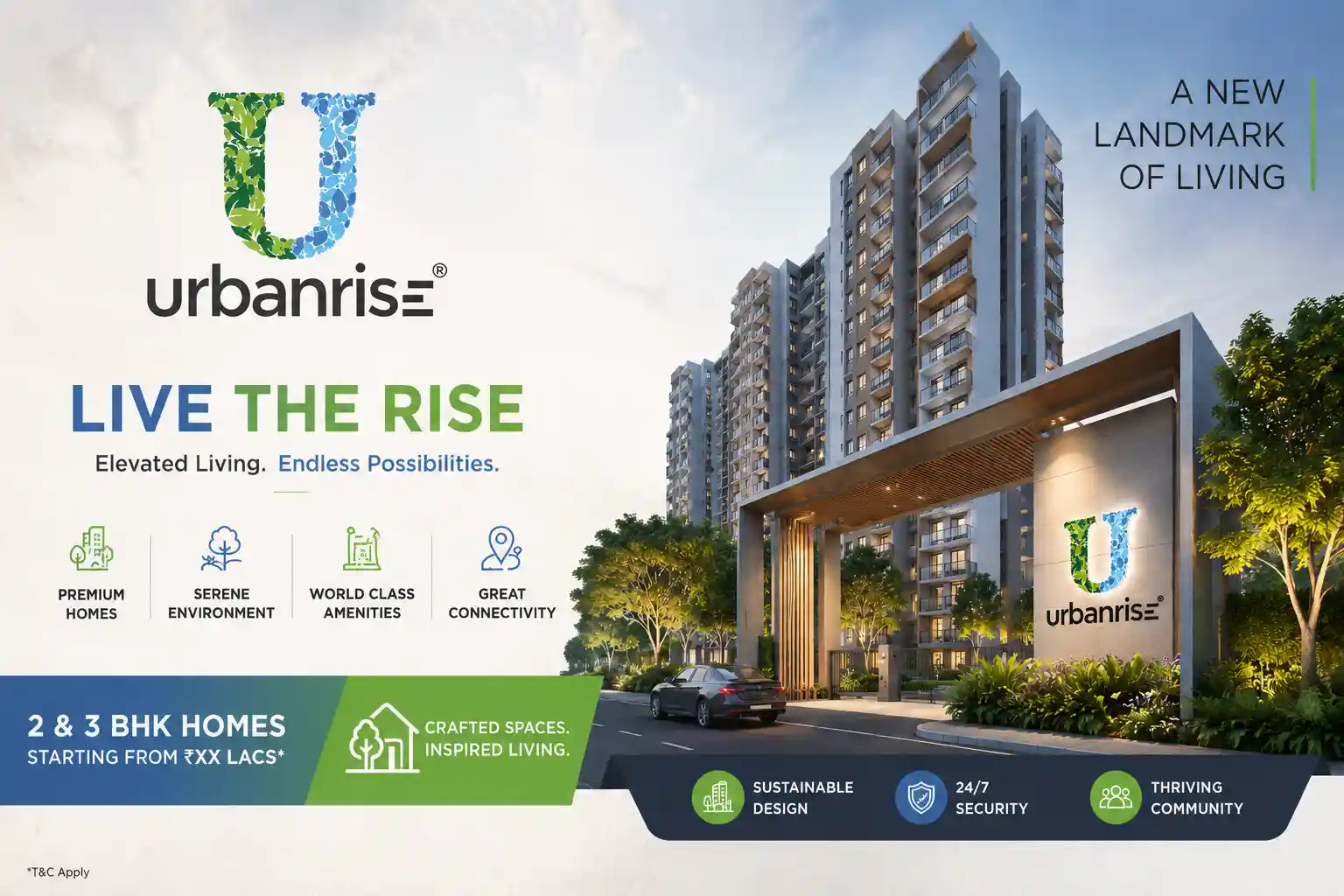 Urbanrise Group Official Logo for Rajendra Nagar Projects